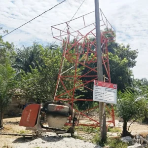 Dibangun Pakai DD, Tower Air Desa Rami Mulya Ambruk 