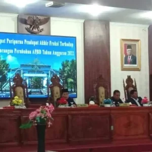 DPRD Lebong Gelar Paripurna Pendapat Akhir Fraksi Persetujuan RAPB-P 2022