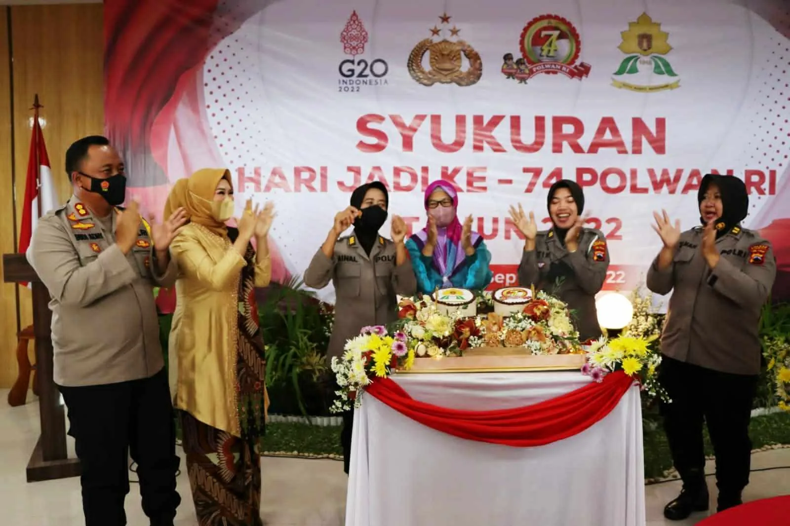 HUT Polwan Ke 74, Polres Demak Gelar Tasyakuran Sederhana