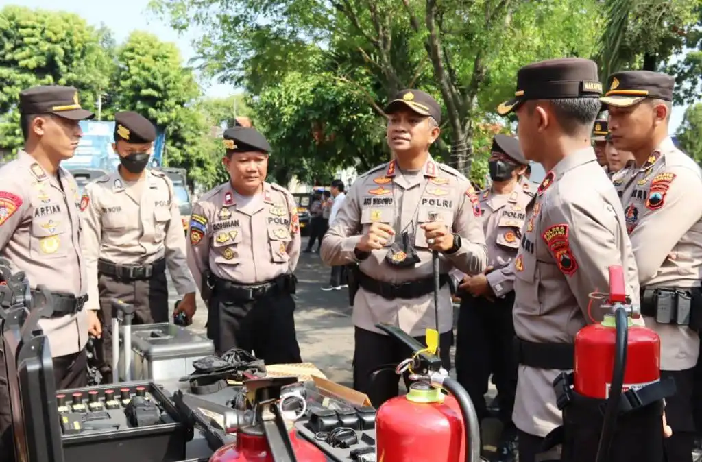 Jelang Pilkades Serentak, Kapolres Pemalang Cek Kesiapan Personil dan Alut/sus