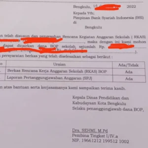 Mau Rekom Pencairan BOP, Lembaga Harus Menghadap Kadis Sendiri Sendiri