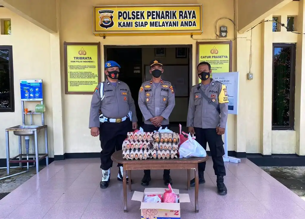 Polsek Penarik Raya Lakukan Patroli Bansos