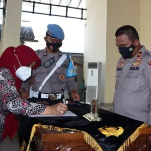 Wakapolres Demak Pimpin Penandatanganan Pakta Integritas Penerimaan Anggota Polri