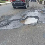 Tambal sulam jalan DP Negara Kota Bengkulu belum 3 bulan sudah rusak lagi
