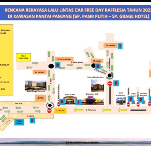 Car Free Day Bengkulu, beberapa jalur Daerah Kawasan Pantai Panjang akan ditutup