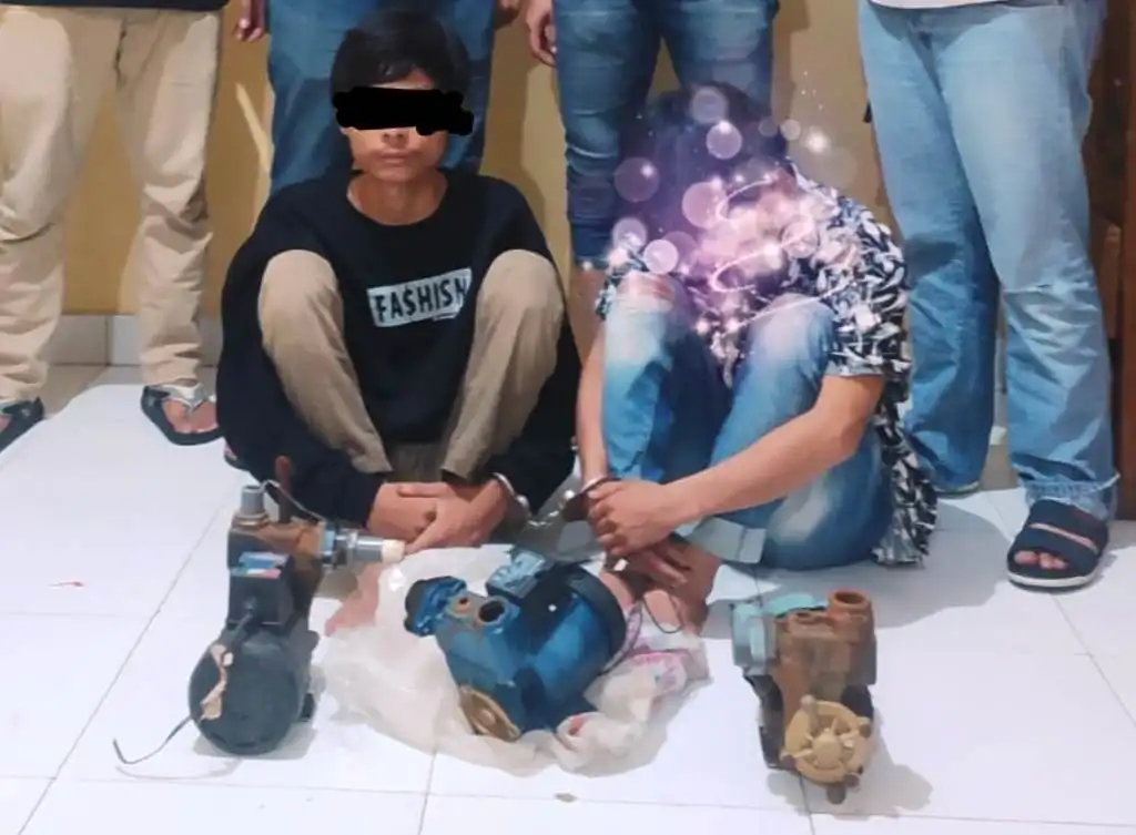 Dua Remaja Diringkus Polisi Saat Jual Pompa Air Curian