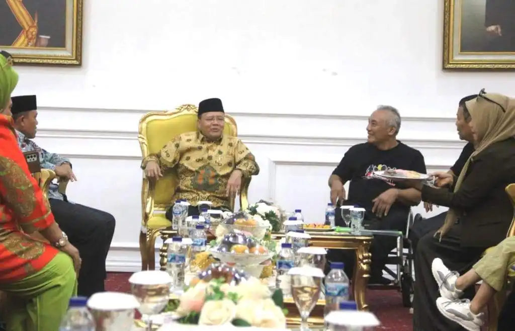 Gubernur Bengkulu Rohidin Mersyah saat audiensi dengan Panitia Golden Talent Bengkulu Tahun 2022