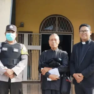 Gereja Kristen Injil Indonesia Curup Dijaga Polisi