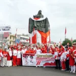Lima Ribu Bendera Merah Putih Dibagikan di Tanah Kelahiran Fatmawati Soekarno
