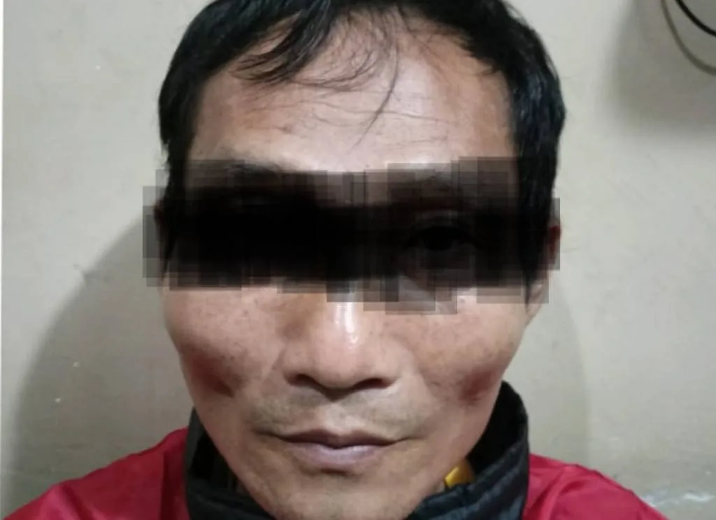 Terduga pelaku penipuan cek kosong
