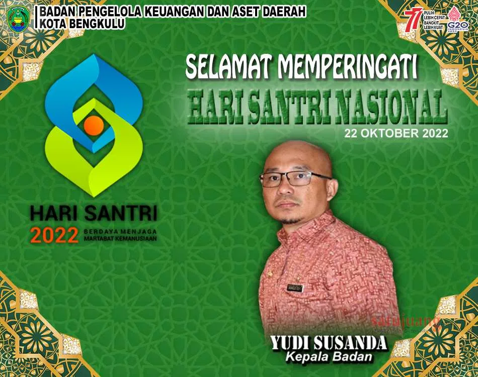 BPKAD Kota Bengkulu Mengucapkan Selamat Hari Santri