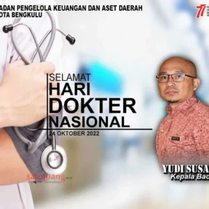 BPKAD Kota Bengkulu Mengucapkan Selamat Hari Dokter Nasional