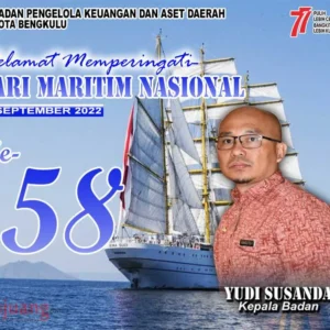 BPKAD Kota Bengkulu Mengucapkan Selamat Hari Maritim Nasional