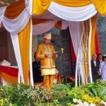 Gubernur Bengkulu Rohidin Mersyah menjadi Inspektur upacara pada HUT Provinsi Bengkulu yang ke-54
