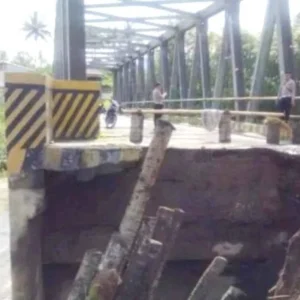 Jembatan Curup Utara Putus, Aktivitas Dua Kecamatan Lumpuh