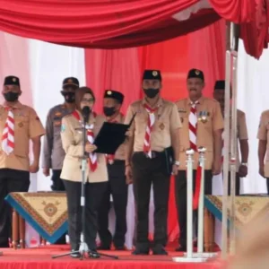 Bupati Blitar Lantik Anggota Pramuka Garuda