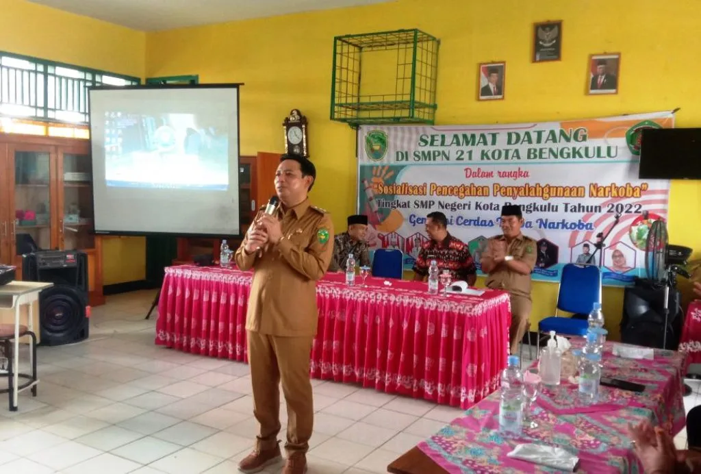 Disdik Gelar Sosialisasi P4GN di SMPN 21 Kota Bengkulu