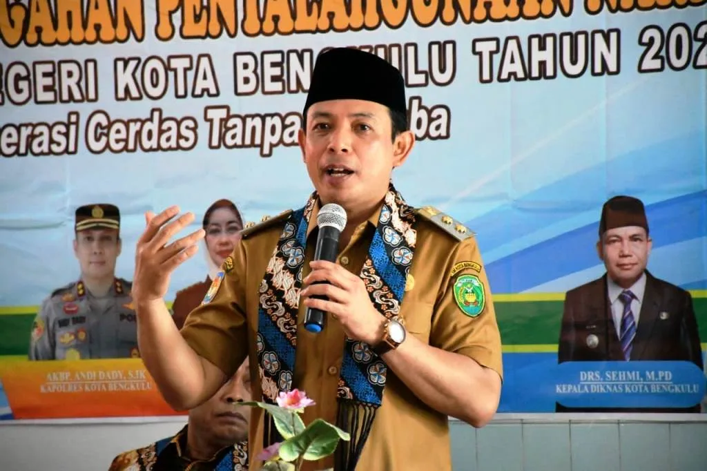Disdik Sosialisasi P4GN di SMPN 24 Kota Bengkulu