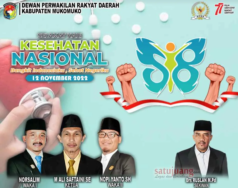 DPRD Kabupaten Mukomuko Mengucapkan Selamat Hari Kesehatan Nasional