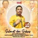 HANURA Jadi Peserta Pemilu No 10, Usin : Bengkulu 100 Persen