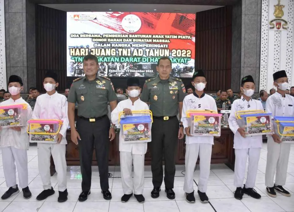 Hari Juang TNI AD ke-77, Kodam IV/Diponegoro Gelar Doa Bersama dan Baksos