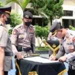 Kapolres Banjarnegara Pimpin Setijab Kapolsek Banjarmangu