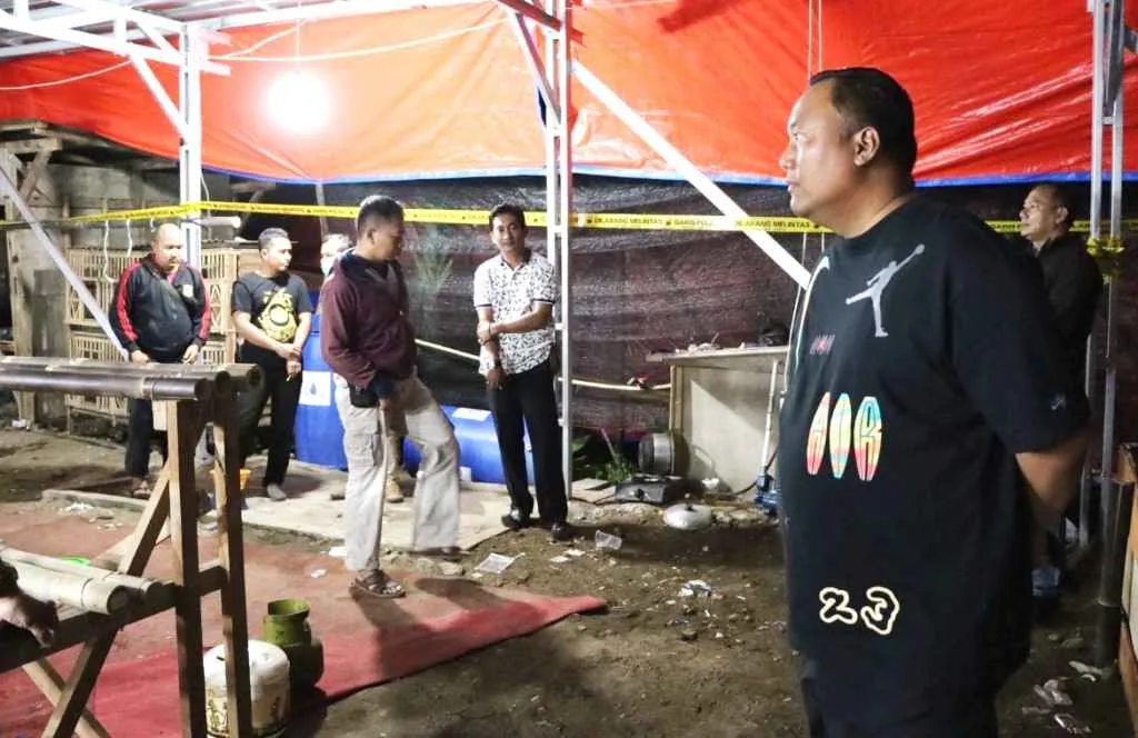 Kapolres Demak Pimpin Langsung Penggrebekan Judi Sabung Ayam