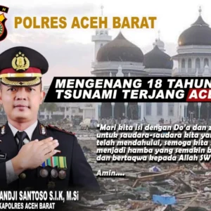 Polres Aceh Barat, Mengenang 18 Tahun Tsunami Aceh