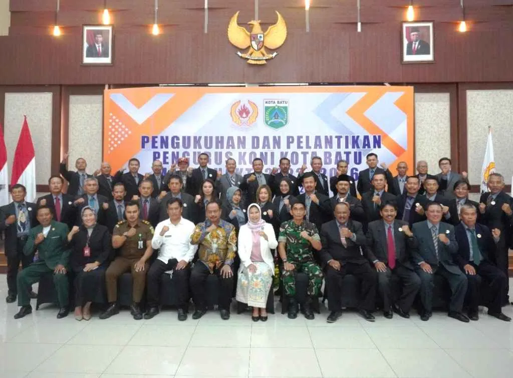 Wali Kota Kukuhkan Pengurus KONI Kota Batu 2022-2026