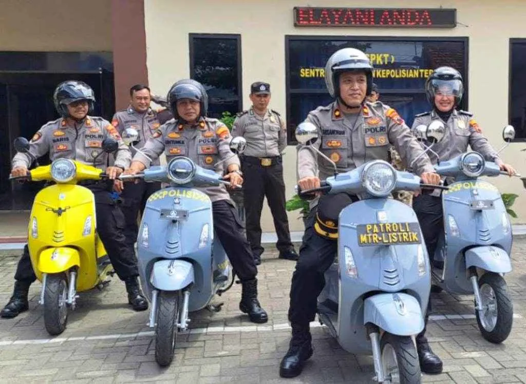 Dukung Patroli Wilayah, Polsek Genuk Dapat Bantuan 5 Skuter