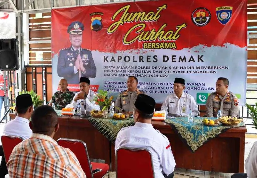 Jumat Curhat, Kenakalan Remaja dan Jalan Rusak Jadi Perhatian Polres Demak