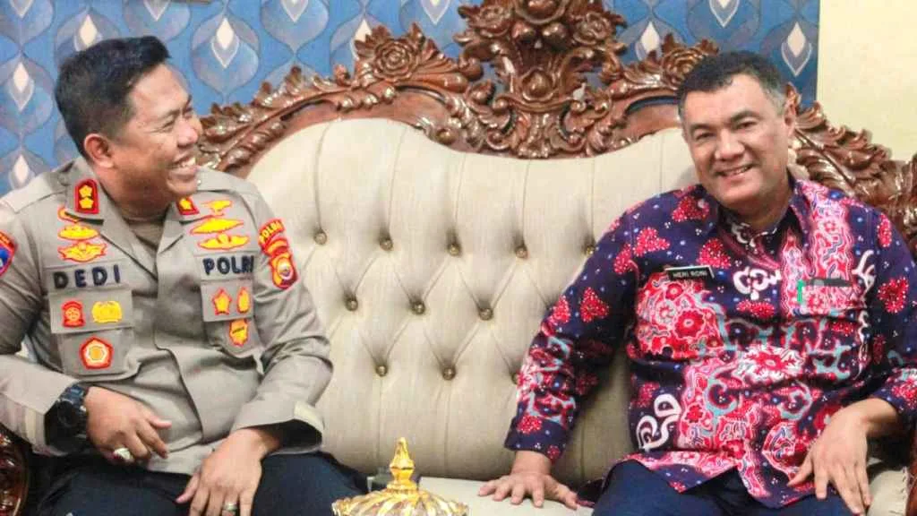 Pj Bupati Bengkulu Tengah Terima Kunjungan Silaturahmi Kapolres