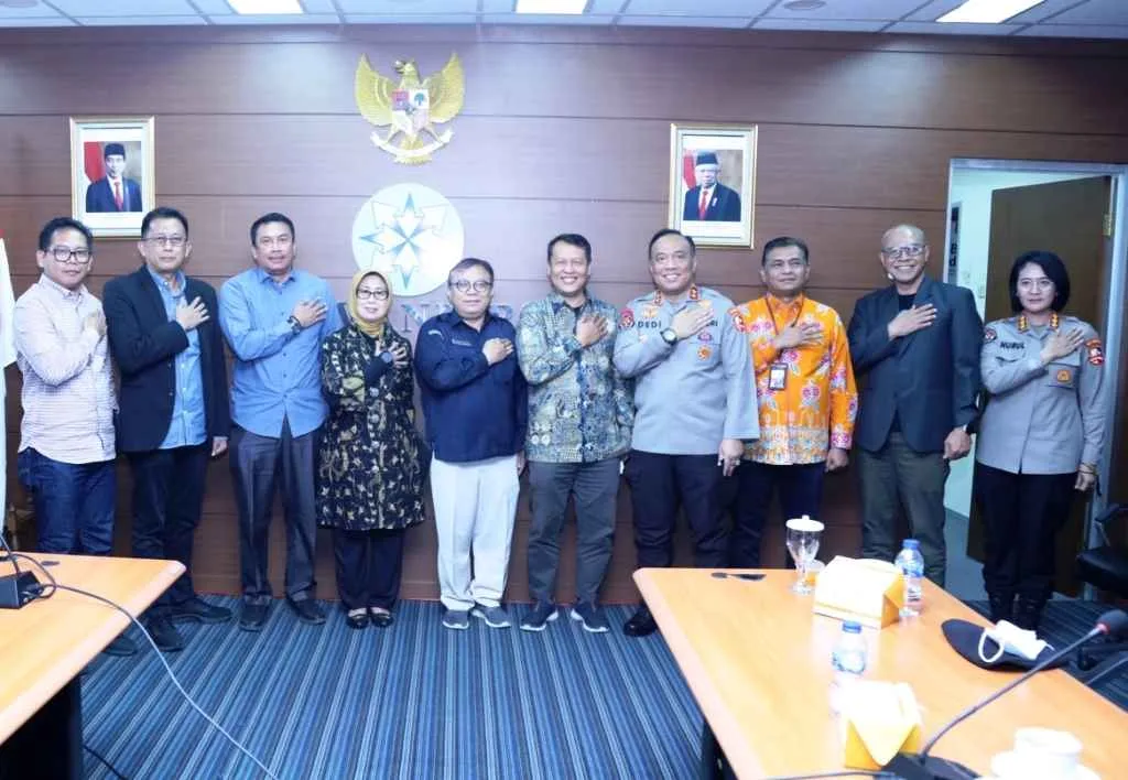 Polri, KPU, Bawaslu, KPI, PWI dan Dewan Pers Bertemu, Bahas Pencegahan Berita Hoax Jelang Pemilu 2024