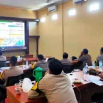 Bhabinkamtibmas Polres Mukomuko Ikuti Pelatihan Secara Daring