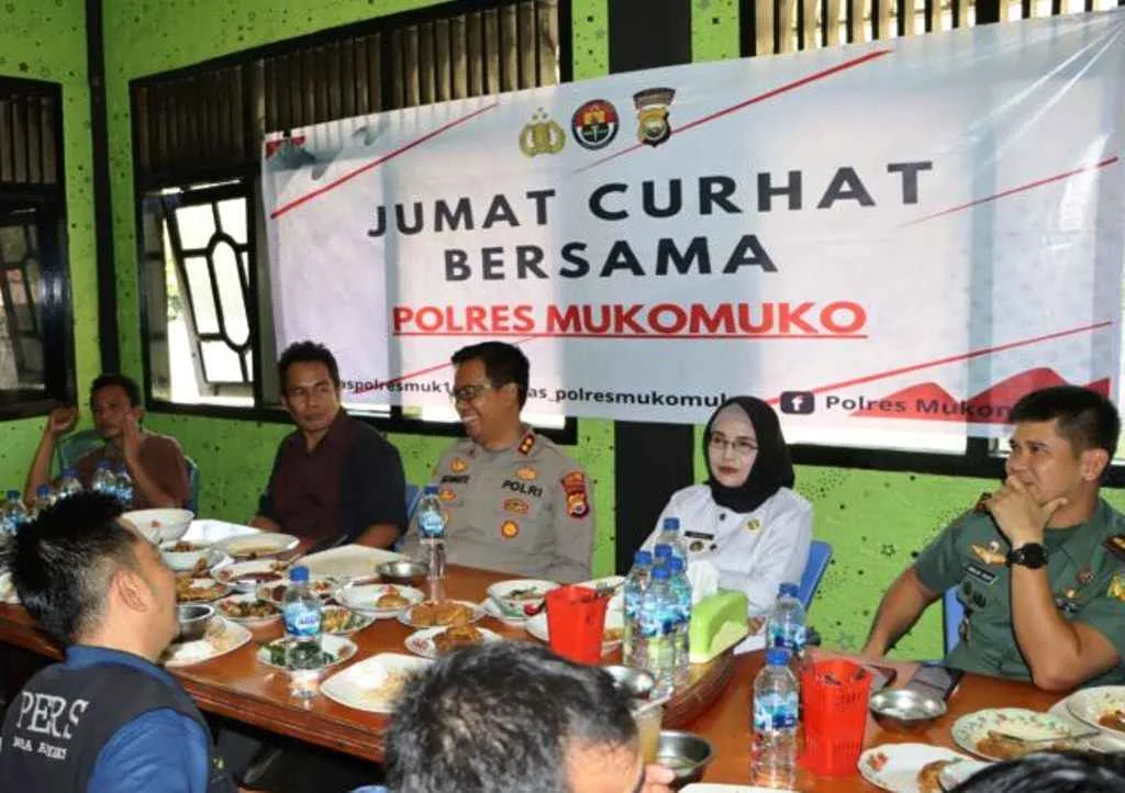 Jumat Curhat, Kapolres Mukomuko Ajak FKPD Dan Insan Pers