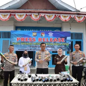 Kapolres Mukomuko Gelar Press Release Usai Operasi Nala, Ini Hasilnya 