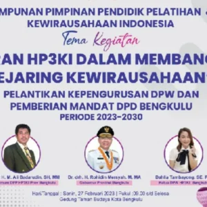 Acara pelantikan pengurus HP3KI 2023-2030