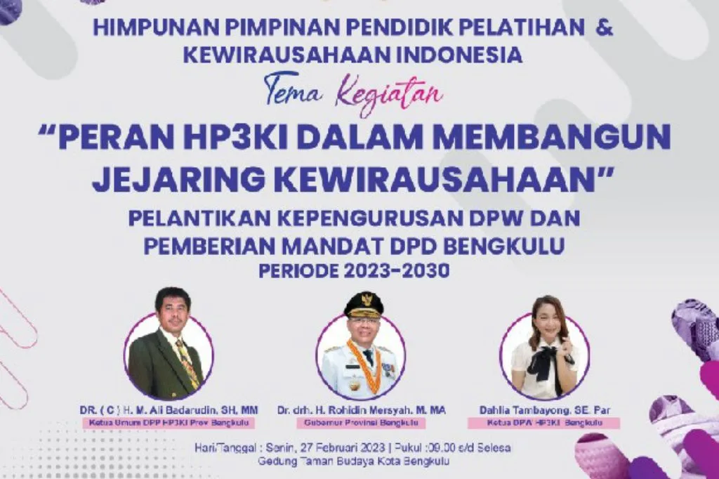 Acara pelantikan pengurus HP3KI 2023-2030