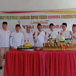 Momentum HUT ke-15 Partai Gerindaria, Suharto: Harus Bisa Mengantar Prabowo Menjadi Presiden ke-15 partai Gerindra