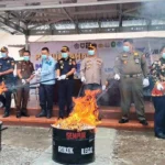 Pemkot Tegal Gelar Kegiatan Pemusnahan Rokok Ilegal