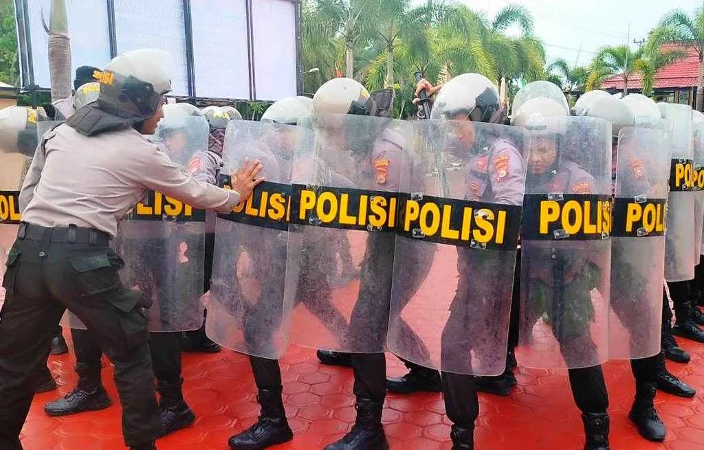 Tingkatkan Kemampuan, Samapta Polres Mukomuko Latihan Dalmas