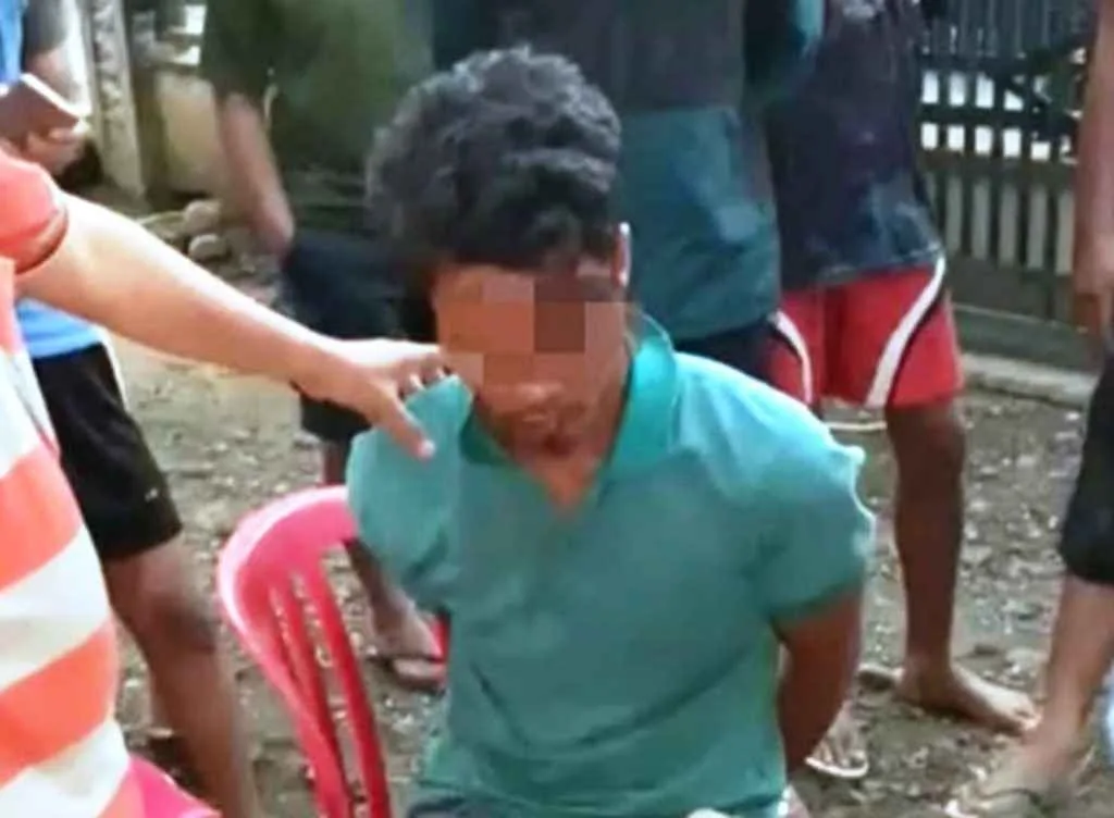 Warga Pendatang ini Ketahuan Ngintip Tetangga Mandi