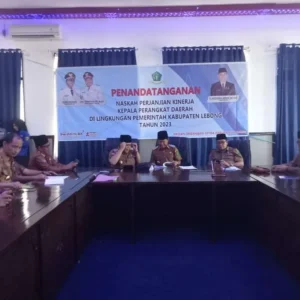 Bupati Sebut Penandatanganan Kinerja Agar Visi Misi Kabupaten Lebong Tercapai