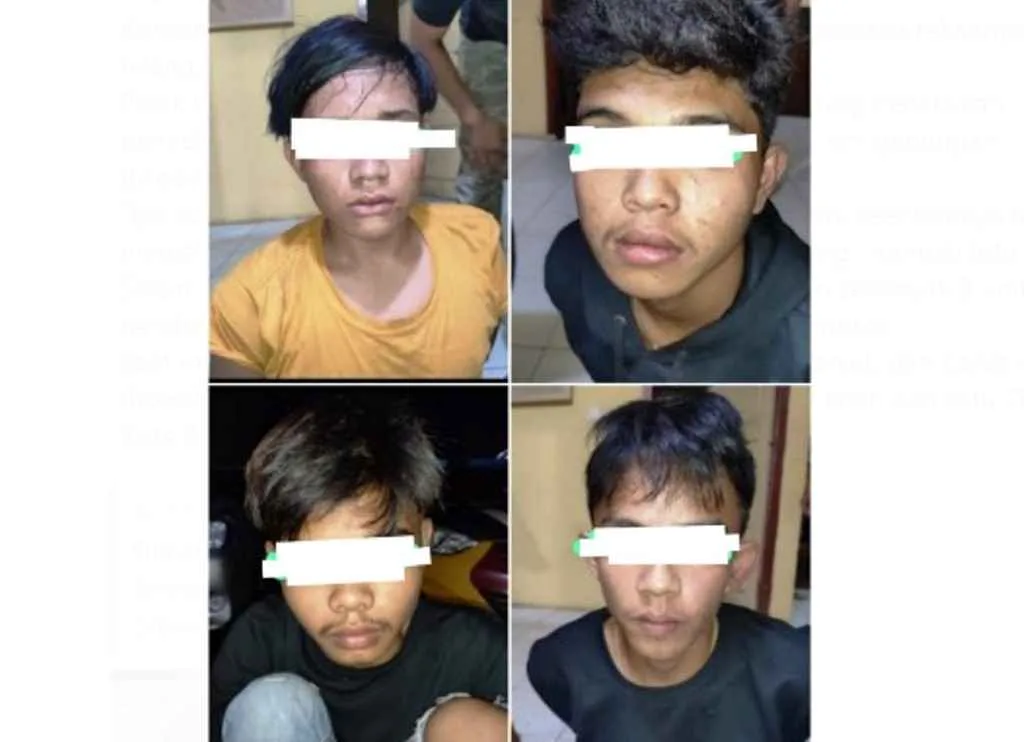 Empat Maling Spesialis Kosan Ditangkap, Dua Masih di Bawah Umur