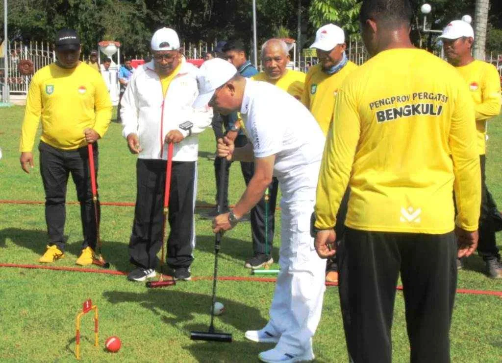 Gubernur Rohidin Imbau PERGATSI Bengkulu Fokus Jaring Bibit Atlet Gateball