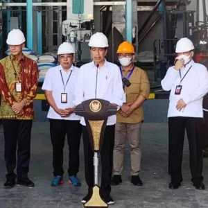 Presiden Jokowi Resmikan Pabrik Penggilingan Padi di Sragen