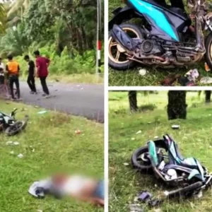 Diduga Balap Liar, Dua Pelajar Tewas Ditempat Usai Bertabrakan