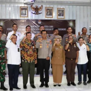 Wabup Mukomuko Hadiri Penandatanganan MoU KPU dengan Polres Mukomuko