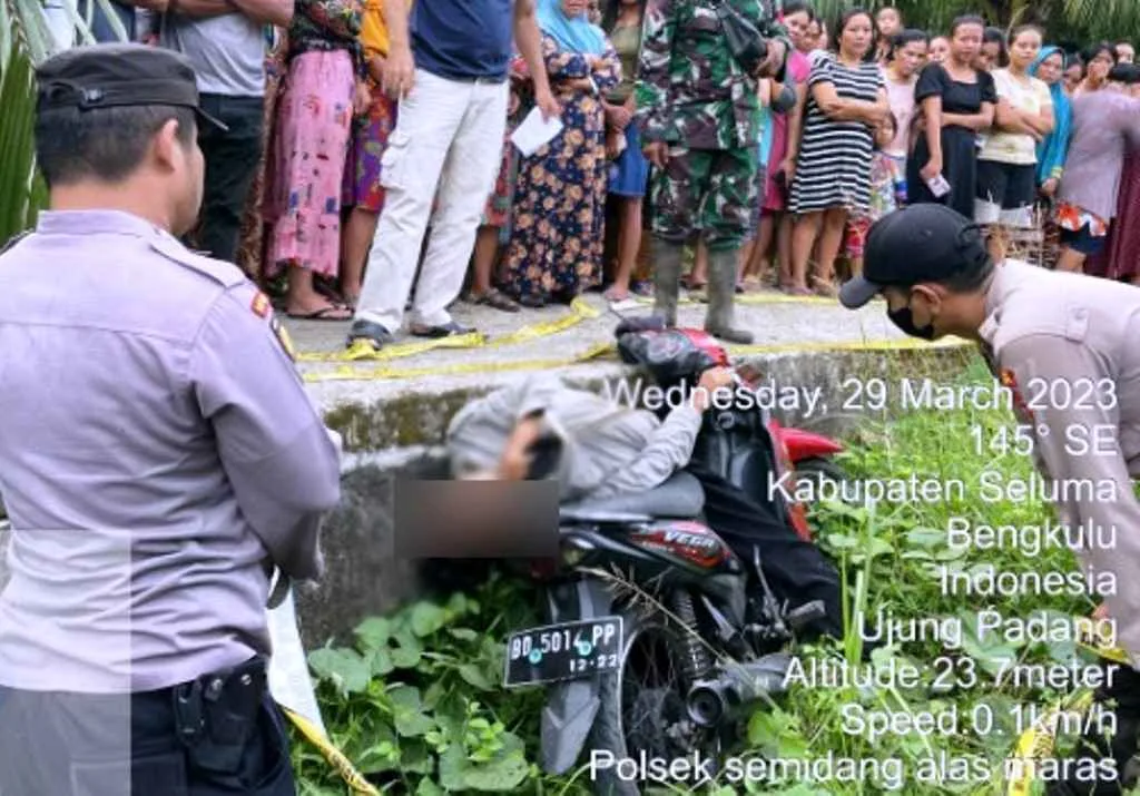 Warga Seluma Temukan Mayat di Atas Motor