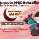Anggota DPRD Kabupaten Blitar, Galih Hendra Asmara Mengucapkan Selamat Idul Fitri 1444 H